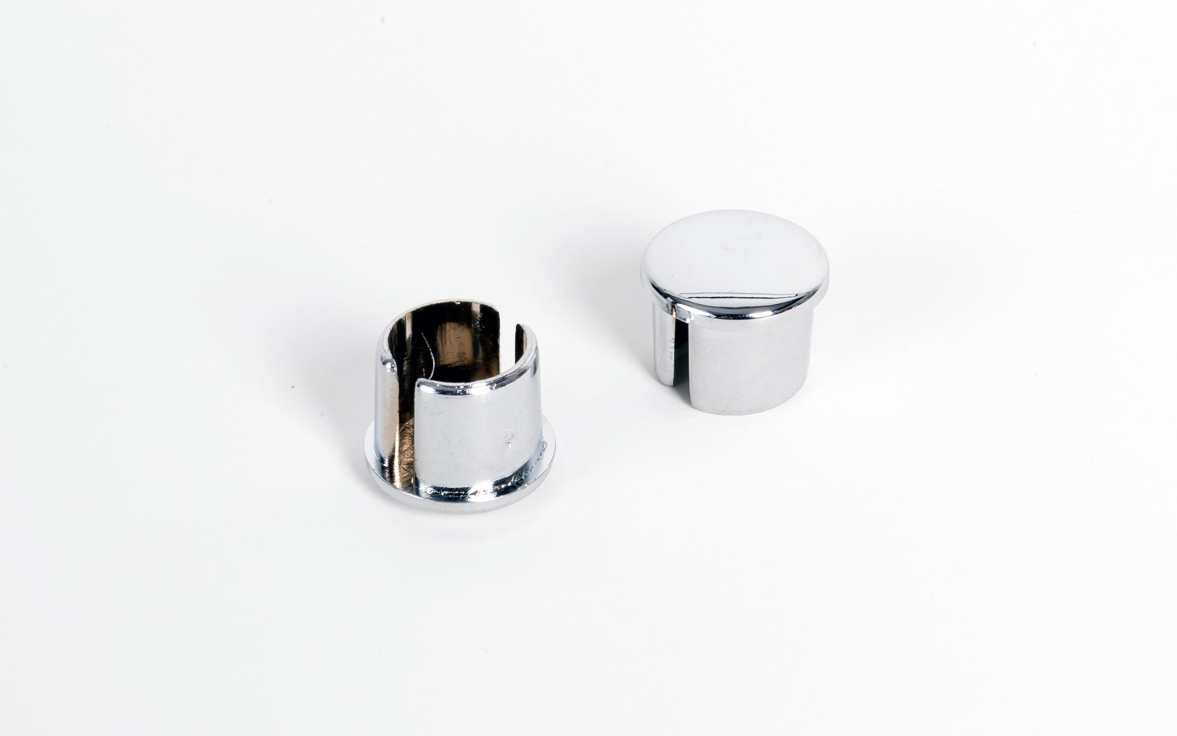 Dopuri pentru bara de bucatarie M6025, crom  2